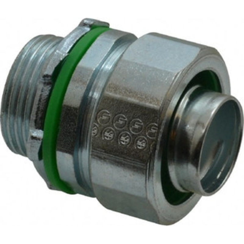 Crouse-Hinds 3/4 Trade Liquidtight Conduit Connector Steel, Noninsulated, Straight Connector, Threaded Connection LTK75 - 04913489