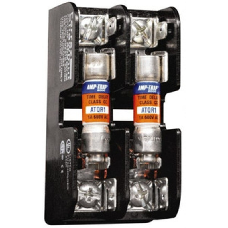 Ferraz Shawmut 1 Pole, 14 to 2 AWG, 600 VAC/VDC, 60 Amp, Screw Mount Fuse Block 4 Inch Long x 1.65 Inch Wide x 2.21 Inch High Block 60606J - 54011259