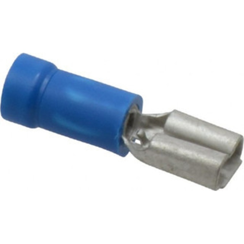 Thomas & Betts 16 to 14 AWG Fully Insulated Female Wire Disconnect 3/16 Tab, Blue, CSA Certified, RoHS Compliant, UL 94 V-0, UL File E66716, UL Listed 14RBD-182 - 54062872