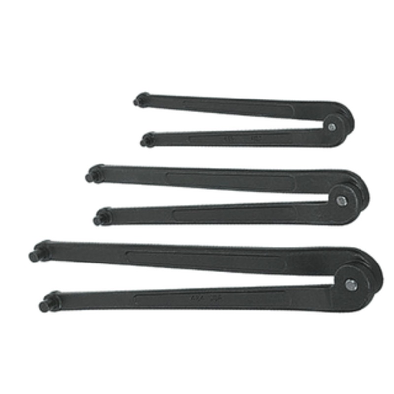 Williams 3 Piece Adjustable Face Spanner Wrench Set, 2 - 4 Capacity, 6-1/4 - 10-3/8 Length - WS-483