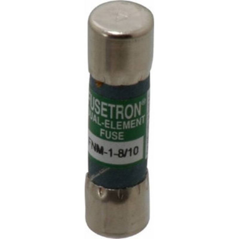 Bussmann 250 VAC, 1.8 Amp, Time Delay General Purpose Fuse Fuse Holder Mount, 1-1/2 OAL, 10 at 125 V kA Rating, 13/32 Diam FNM-1-8/10 - 76636398