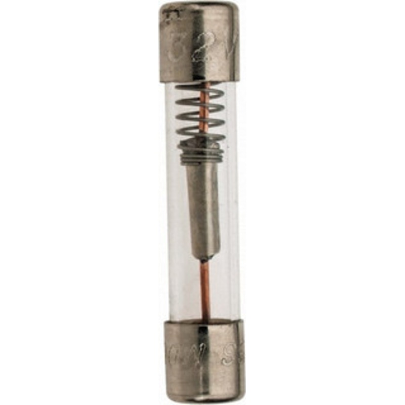 Bussmann 32 VAC/VDC, 25 Amp, Time Delay Miniature Glass Fuse 1-1/4 OAL, 1/4 Diam MDL-25 - 74680836