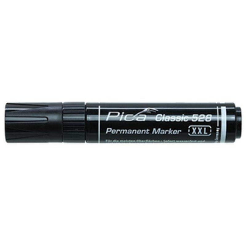 Pica Classic 528 XXL - Permanent Marker, Chisel Tip, Black - 528/46