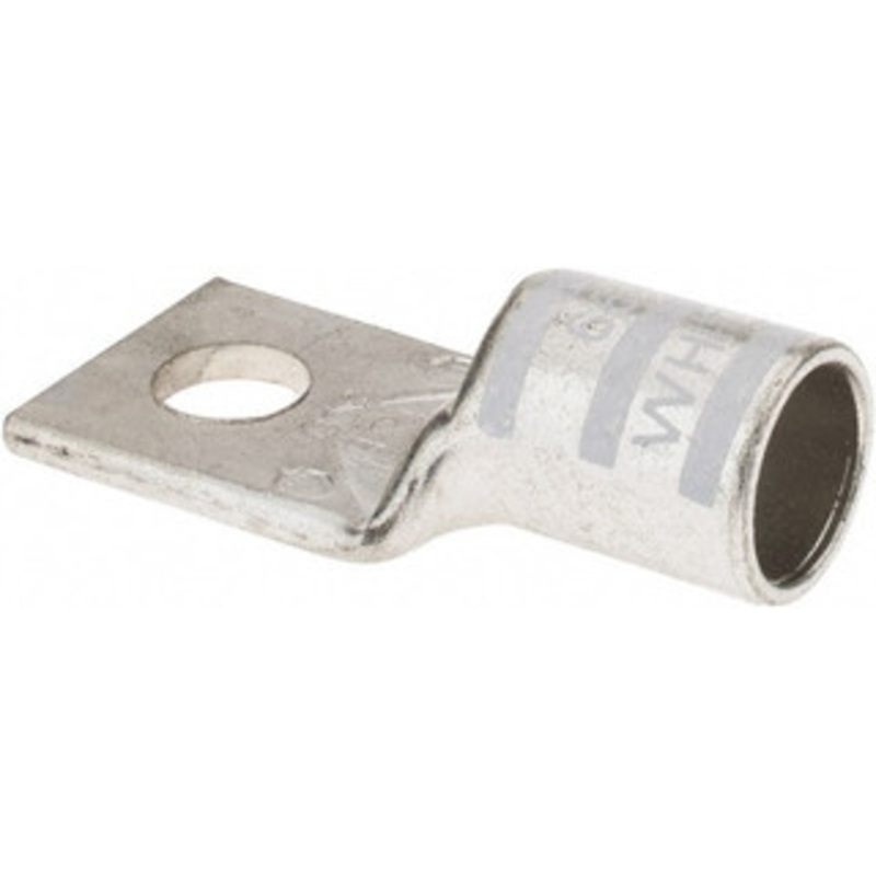 Thomas & Betts 300 kcmil Wire Noninsulated Compression Connection Square Ring Terminal 1/2 Stud, 2.7 OAL x 1-1/4 Wide, Tin Plated Copper Contact 54114 - 54056924