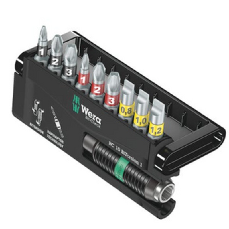 Wera Bit-Check Quick Release Holder 10 Piece Set - 05056374001