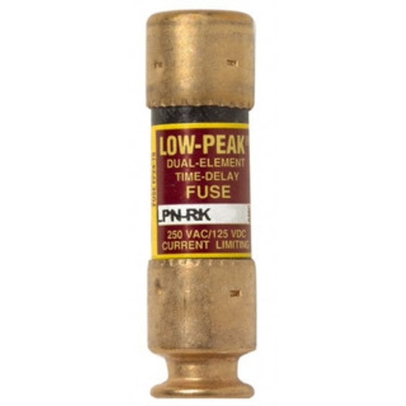 Bussmann 125 VDC, 250 VAC, 3.5 Amp, Time Delay General Purpose Fuse Fuse Holder Mount, 50.8mm OAL, 100 at DC, 300 at AC (RMS) kA Rating, 9/16 Diam LPN-RK-3-1/2SP - 74874603