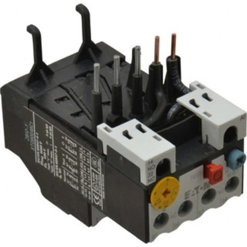 Eaton Cutler-Hammer 0.6 to 1 Amp, 690 VAC, Thermal IEC Overload Relay Trip Class 10, For Use with 7-15 A Contactors XTOB001BC1 - 08805301