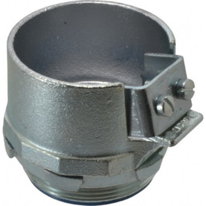 Thomas & Betts 3 Trade FMC Conduit Connector Malleable Iron, Insulated, Straight Connector, Set Screw Connection 3122 - 54057922