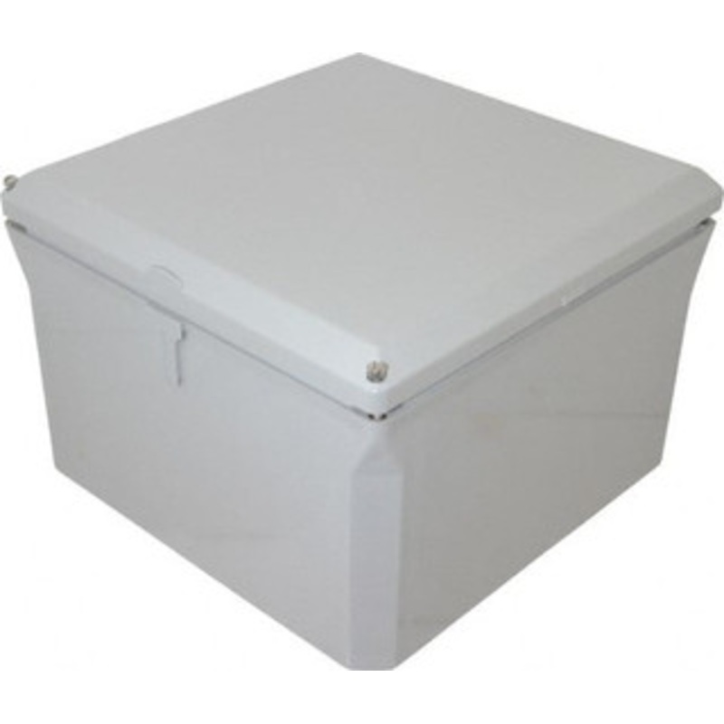 Thomas & Betts NEMA 1, 2, 3, 4, 12, 3S, 3SX, 3X, 4X Polycarbonate Standard Enclosure with Hinge Flat Cover 10 Wide x 10 High x 6 Deep, Impact Resistant NJ10106 - 54089297