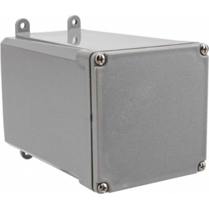 Thomas & Betts NEMA 4, 4X, 6P PVC Junction Box Enclosure with Screw Flat Cover 4 Wide x 4 High x 6 Deep, Corrosion Resistant E989NNR - 54088141