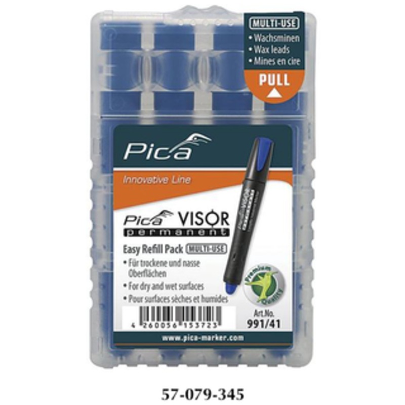 Pica VISOR Blue Permanent Multi-Use Refills - 991/41