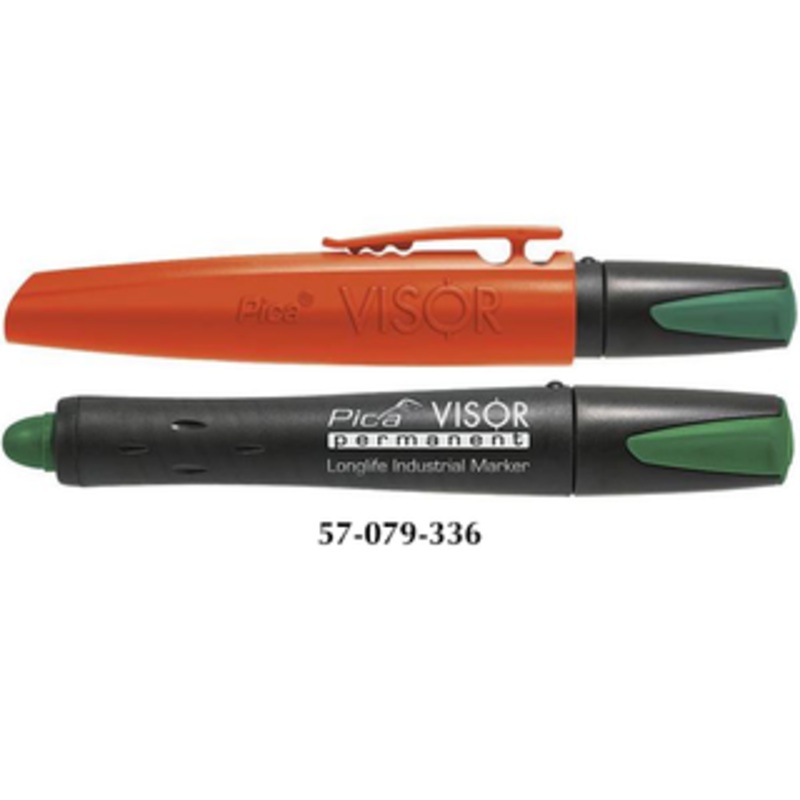 Pica VISOR Green Permanent Crayon Marker - 990/36