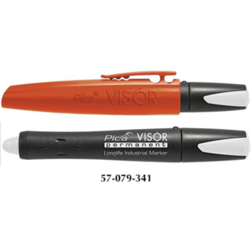 Pica VISOR White Permanent Crayon Marker - 990/52