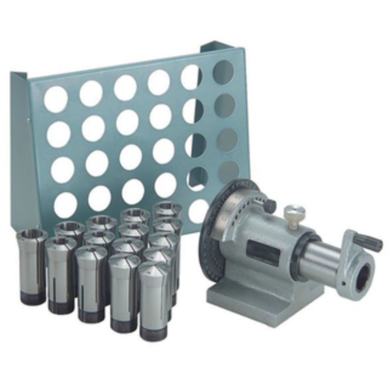 Precise 15 Piece Collet Set, Indexer & 5C Collet Rack 5C-WXCR
