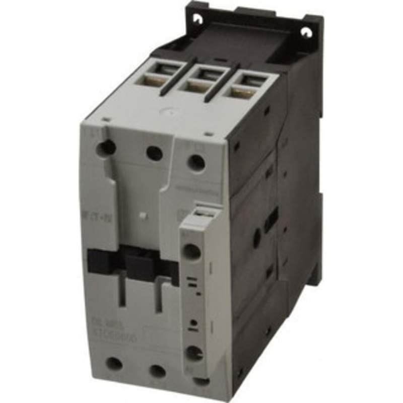 Eaton Cutler-Hammer 3 Pole, 110 Coil VAC at 50 Hz and 120 Coil VAC at 60 Hz, 88 Amp, Nonreversible Open Enclosure IEC Contactor 1 Phase hp: 10 at 200V, 15 at 230V, 5 at 115V, 3 Phase hp: 20 at 200V, 25 at 230V, 50 at 460V XTCE065D00A - 08804973