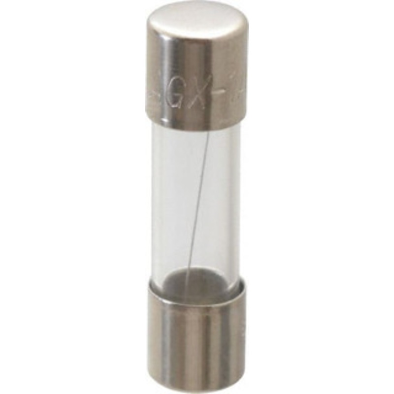 Bussmann 250 VAC, 32 VDC, 1 Amp, Fast-Acting Miniature Glass Fuse 25.4mm OAL, 10 at 125 V kA Rating, 1/4 Diam AGX-1 - 71922850