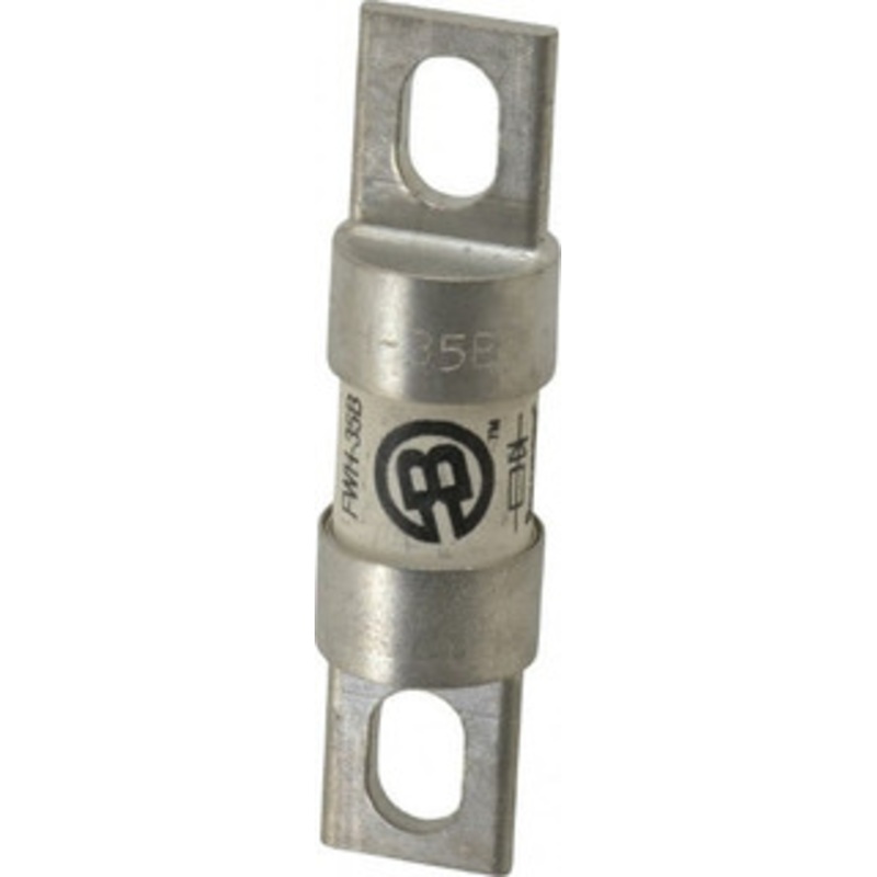 Bussmann 500 VAC/VDC, 35 Amp, Fast-Acting Semiconductor/High Speed Fuse Bolt-on Mount, 3-3/16 OAL, 200 (RMS Symmetrical), 50 at DC kA Rating, 13/16 Diam FWH-35B - 75382804