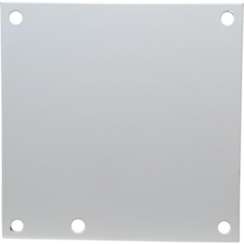 Cooper B-Line 4-7/8 OAW x 4-7/8 OAH Powder Coat Finish Electrical Enclosure Nonperforated Panel 6 x 6 Box, 14 Gauge Steel, Use with 664-12CHC/664-12CHQRC/664-12CHSC/664-12LC/664-12SC/664-FTC 78205179310 - 60614906