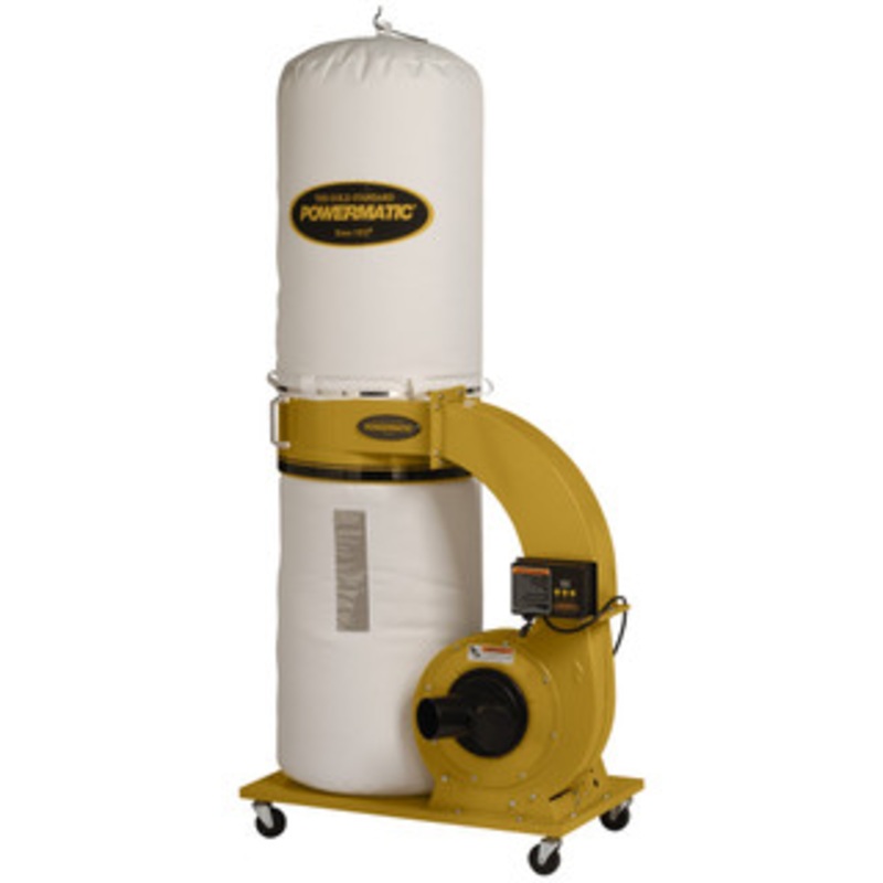 Powermatic PM1300TX-BK Dust Collector, 1.75 HP, 1-Phase, 115/230V, 30-Micron Bag Filter Kit - PM9-1791078K