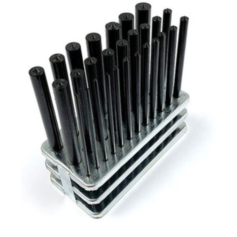 Precise 28 Piece Transfer Punch Set, 3/32-1/2 by 64ths and 11/32 - 8600-0041