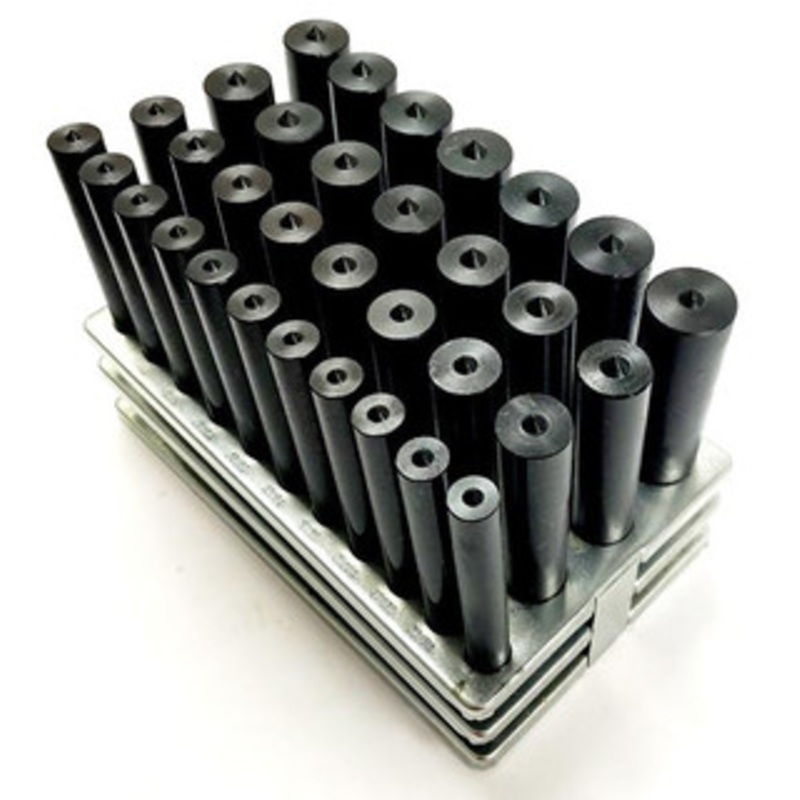 Precise 33 Piece Transfer Punch Set, 1/2-1 by 64ths - 8600-0411