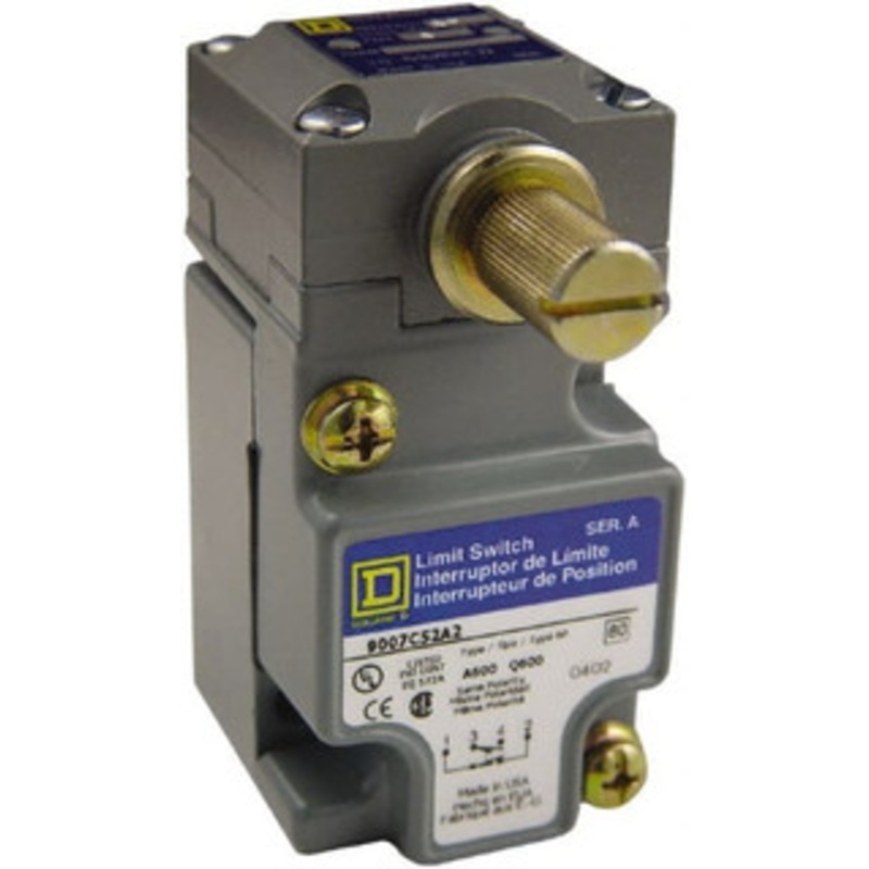 Square D SPDT, NC/NO, 600 Volt Screw Terminal, Rotary Head Actuator, General Purpose Limit Switch 1, 2, 4, 6, 12, 13, 6P NEMA Rating, IP67 IPR Rating 9007C52N2 - 69532588