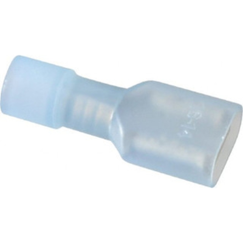 Thomas & Betts 16 to 14 AWG Fully Insulated Female Wire Disconnect 1/4 Tab, Blue, CSA Certified, RoHS Compliant, UL 94 V-2, UL File E9809, UL Listed TNF14-250FD-XV - 68887025