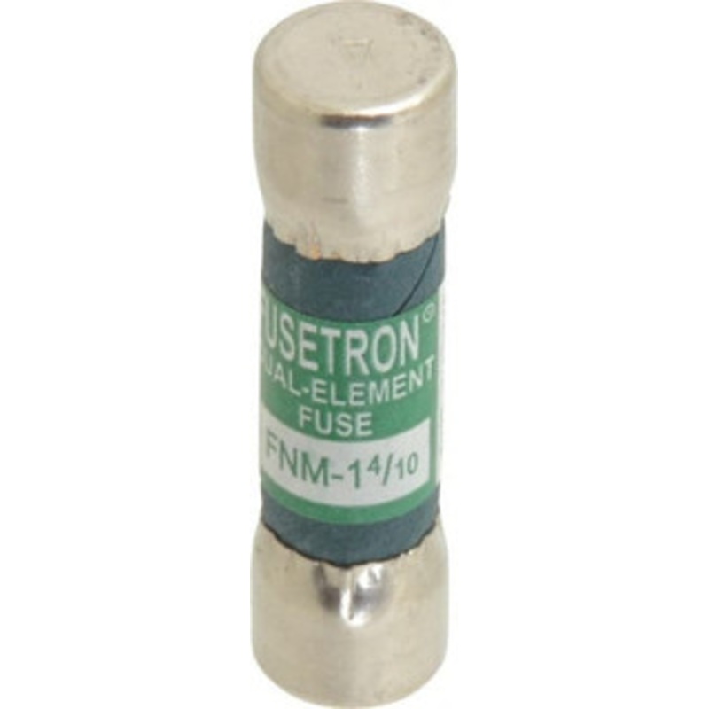 Bussmann 250 VAC, 1.4 Amp, Time Delay General Purpose Fuse Fuse Holder Mount, 1-1/2 OAL, 10 at 125 V kA Rating, 13/32 Diam FNM-1-4/10 - 76636372