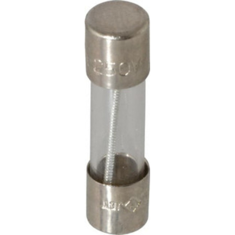 Bussmann 250 VAC, 32 VDC, 1 Amp, Time Delay Miniature Glass Fuse 20mm OAL, 10 at 125 V kA Rating, 5mm Diam GMD-1-R - 71924542