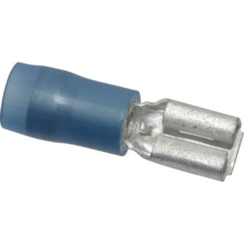 Thomas & Betts 16 to 14 AWG Fully Insulated Female Wire Disconnect 3/16 Tab, Blue, CSA Certified, RoHS Compliant, UL 94 V-2, UL File E66716, UL Listed RBD14-182 - 54062831