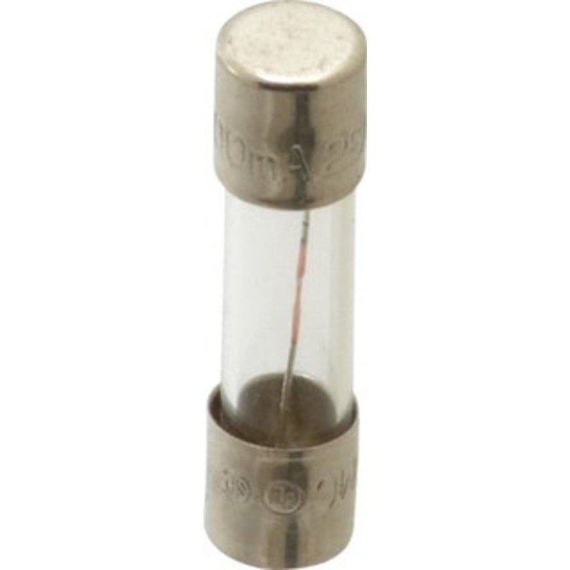 Bussmann 250 VAC, 32 VDC, 0.2 Amp, Time Delay Miniature Glass Fuse 20mm OAL, 10 at 125 V kA Rating, 5mm Diam GMC-200-R - 74690512