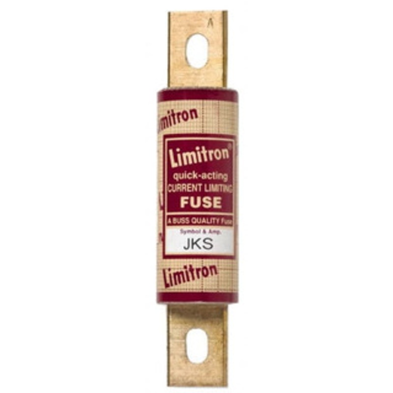 Bussmann 600 VAC, 400 Amp, Fast-Acting General Purpose Fuse Bolt-on Mount, 7-1/8 OAL, 200 (RMS) kA Rating, 2 Diam JKS-400 - 74975673