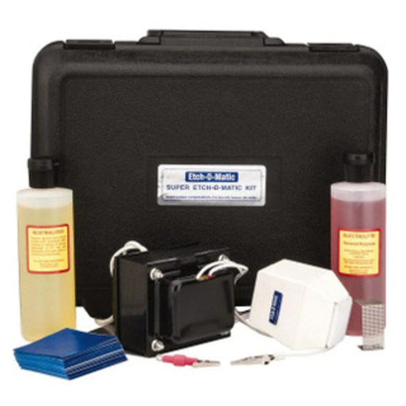 Etch-O-Matic Electric Etcher Marking Kit, 15 Volt, 10 Amp Super Kit - 77-161-8