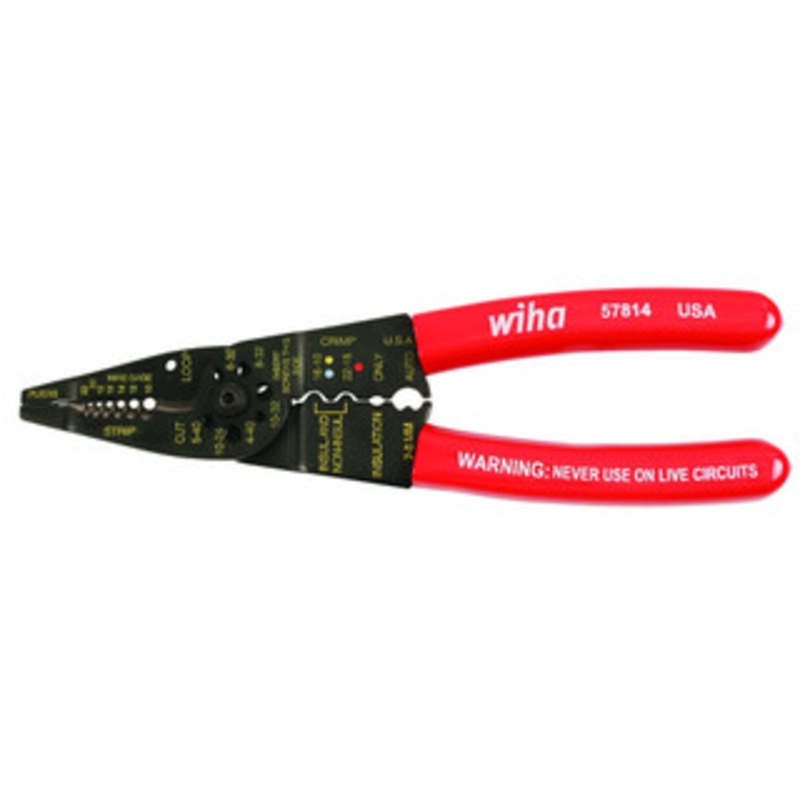 Wiha 578 Combo Strippers Crimper Pliers AWG 10-22 - 57814
