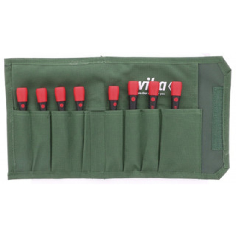 Wiha PicoFinish Precision Torx Screwdriver 8 Piece Set, T1-T8 in Canvas Pouch - 26793