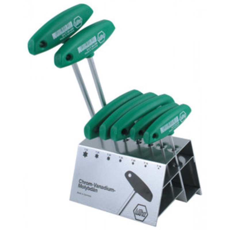Wiha Torx T-Handle 7 Piece Set in Metal Stand - 36490