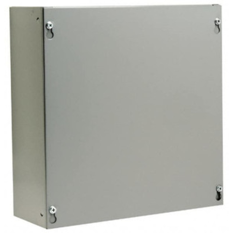 Cooper B-Line NEMA 1 Steel Junction Box Enclosure with Screw Flat Cover 12 Wide x 12 High x 4 Deep 78205122581 - 64050958