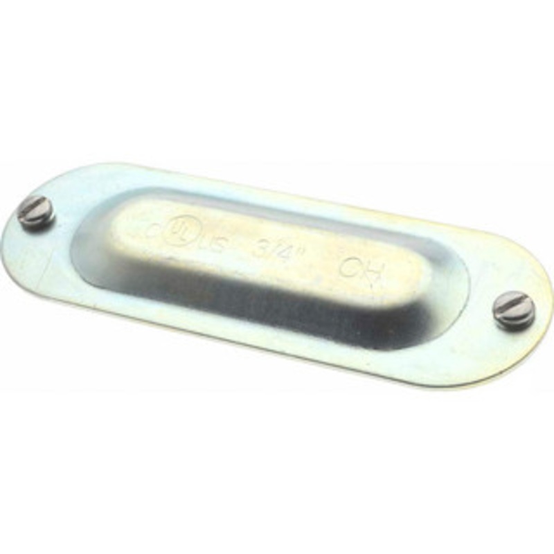 Crouse-Hinds 3/4 Trade, Steel Conduit Body Cover Plate Use with Form 5 Conduit Bodies K75S - 04505301