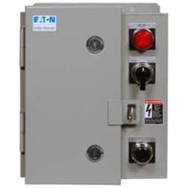 Eaton Cutler-Hammer 120 Coil VAC, 27 Amp, NEMA Size 1, Nonreversible Enclosed Enclosure NEMA Motor Starter 4x Enclosure Rating ECN0514AAA - 04579025