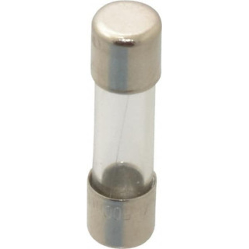 Value Collection 250 VAC, 0.5 Amp, Fast-Acting Miniature Glass Fuse Clip Mount, 20mm OAL, 5mm Diam GGM1/2-MSC - 54009832