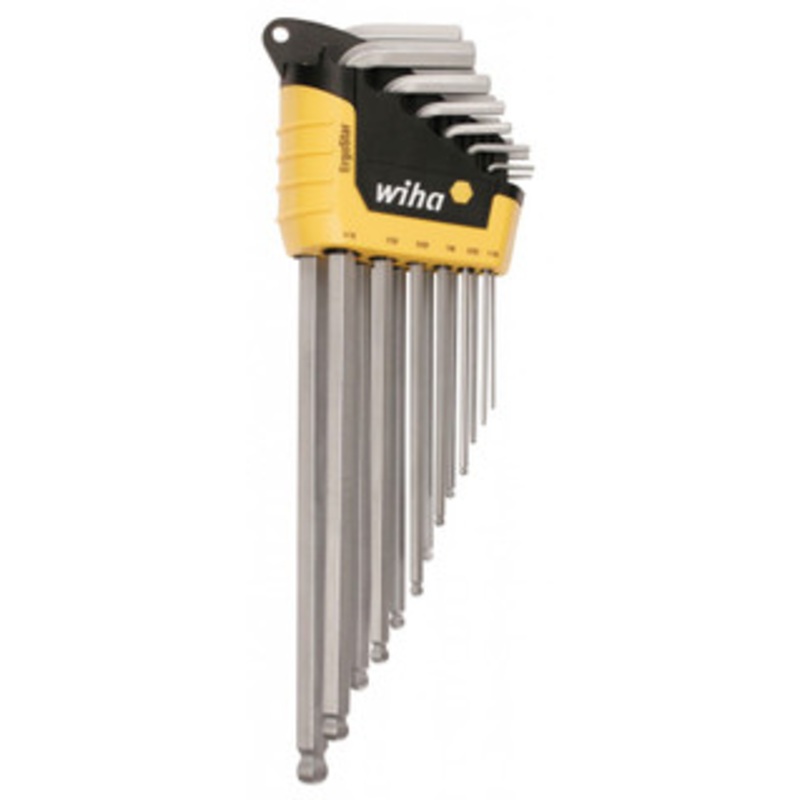 Wiha ErgoStar Ball End Hex L-Key Inch 13 Piece Set - 66988