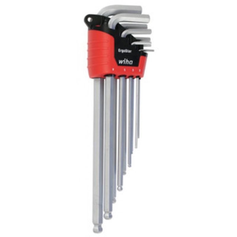 Wiha ErgoStar Ball End Hex L-Key Metric 9 Piece Set - 66996