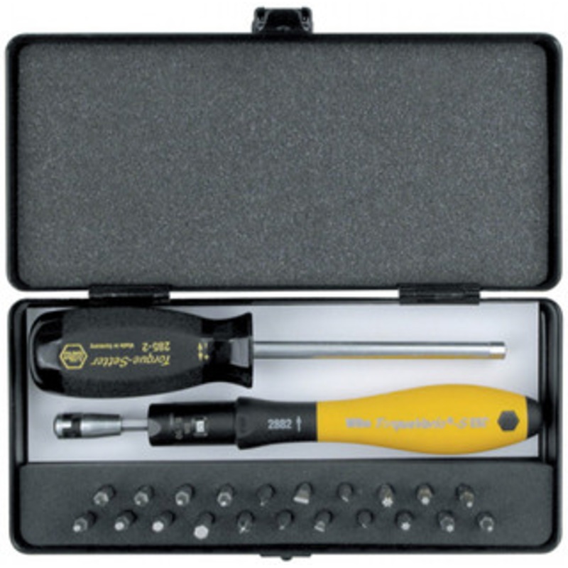 Wiha ESD Safe TorqueVario-S 15-80in/oz 24 Piece Micro-Bit Set - 28890