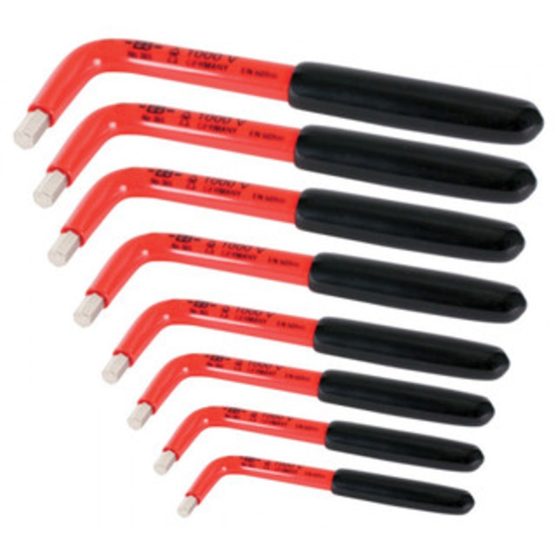 Wiha Insulated Inch Hex L-Key 8 Piece Set - 13690