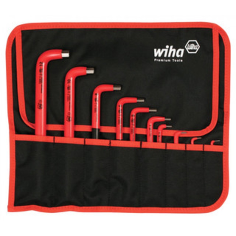 Wiha Insulated Metric Hex L-Key 10 Piece Set - 13693