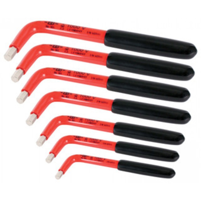 Wiha Insulated Metric Hex L-Key 7 Piece Set - 13691