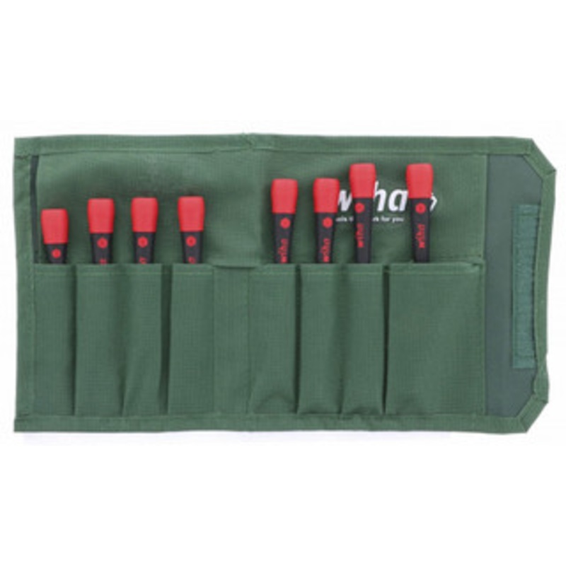 Wiha PicoFinish Precision Torx Screwdriver 8 Piece Set, T5-T20 in Canvas Pouch - 26796