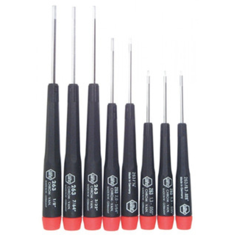 Wiha Precision Hex Inch Screwdrivers 8 Piece Set - 26391