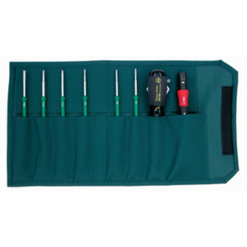 Wiha TorqueControl 8 Piece Torx Blade Set in Canvas Pouch - 28597