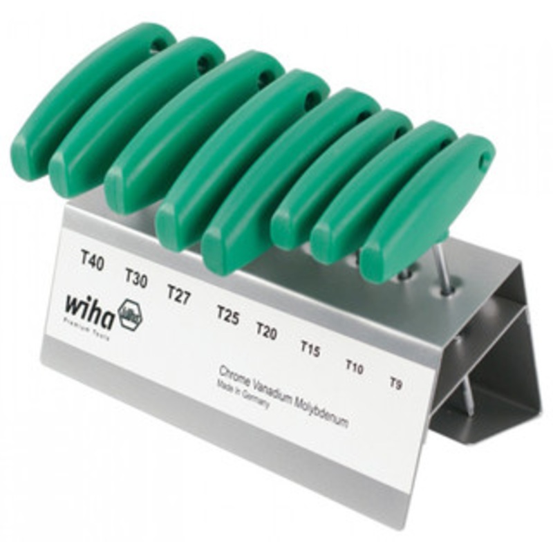Wiha Torx T-Handle 8 Piece Set in Metal Stand - 36494